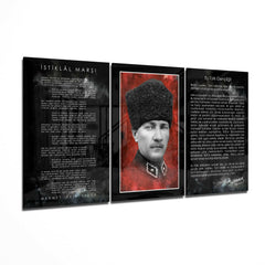 Atatürk's Address to Turkish Youth Oversized Glass Print