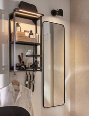Black Rectangular Floor Mirror