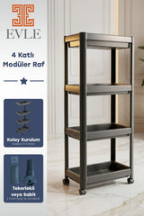 4-Tier Rolling Modular Storage Unit