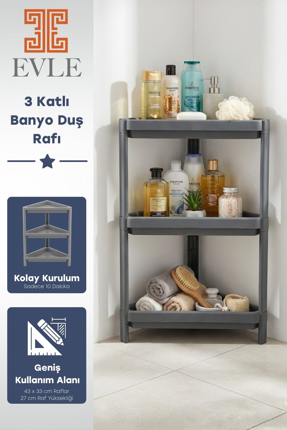 3-Tier Triangle Garden Shelf Unit