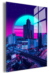 Cyber Town Acrylic Print