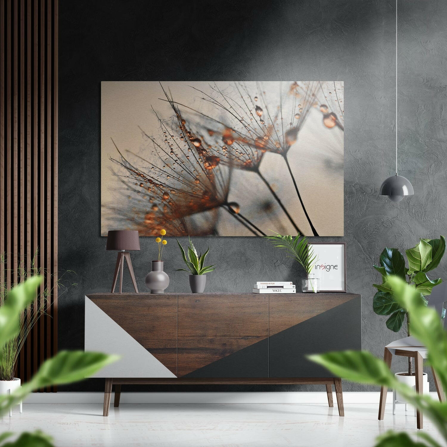 Dandelion Brushed Metallic Aluminum Print