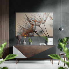 Dandelion Brushed Metallic Aluminum Print